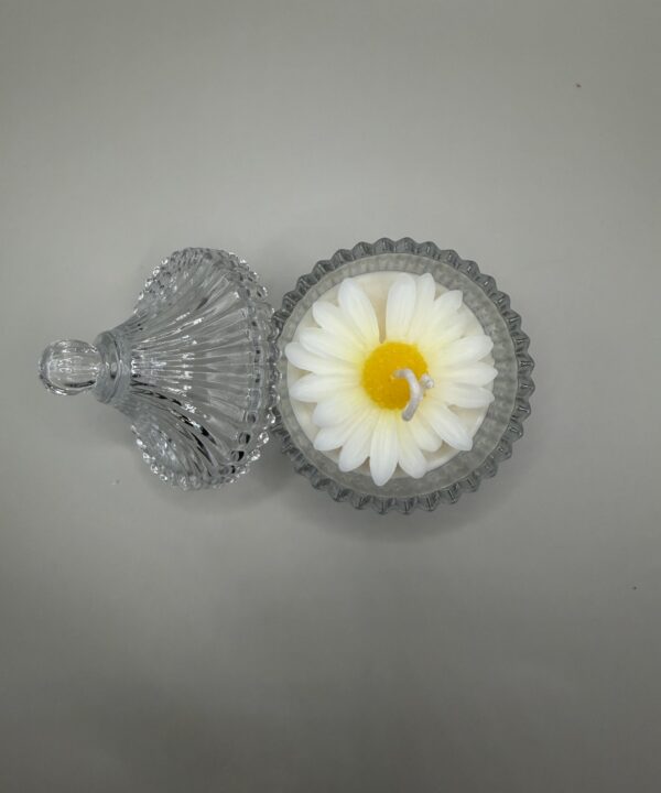 Daisy Dessert Glass Candle