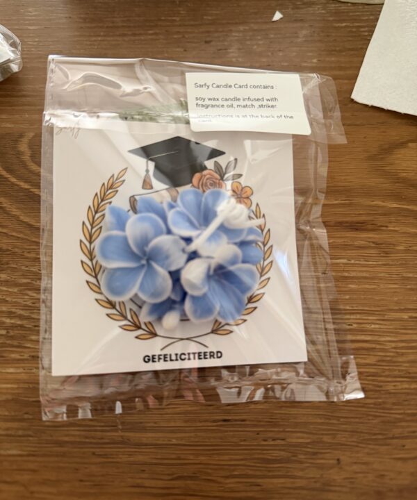 Blue Blossom Wax Seal Card