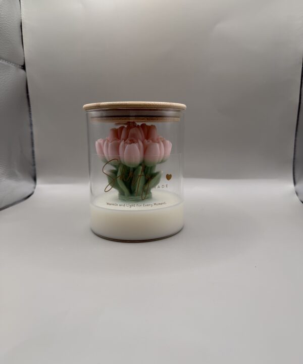 Blush Tulip Jar Candle