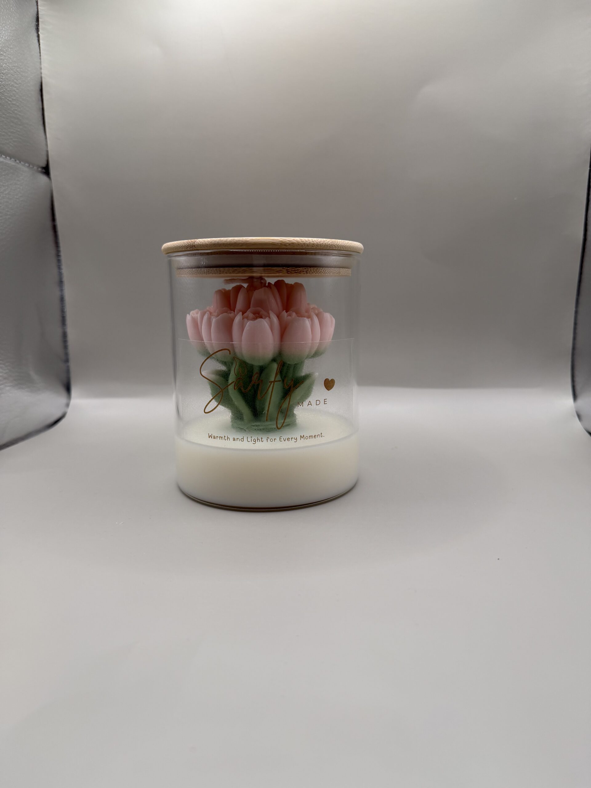 Blush Tulip Jar Candle
