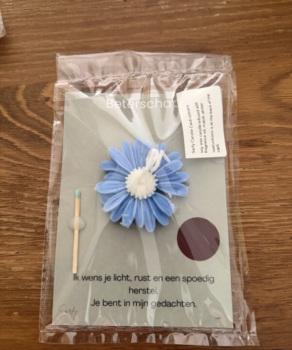 Blue Daisy Wax Seal Card