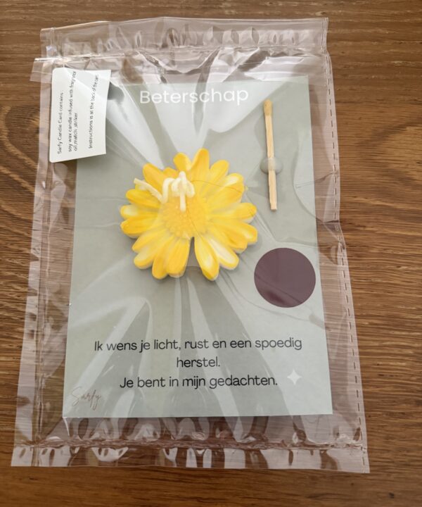 Yellow Daisy Wax Seal Card