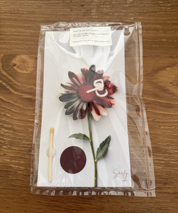 Burgundy Botanical Wax Seal Card