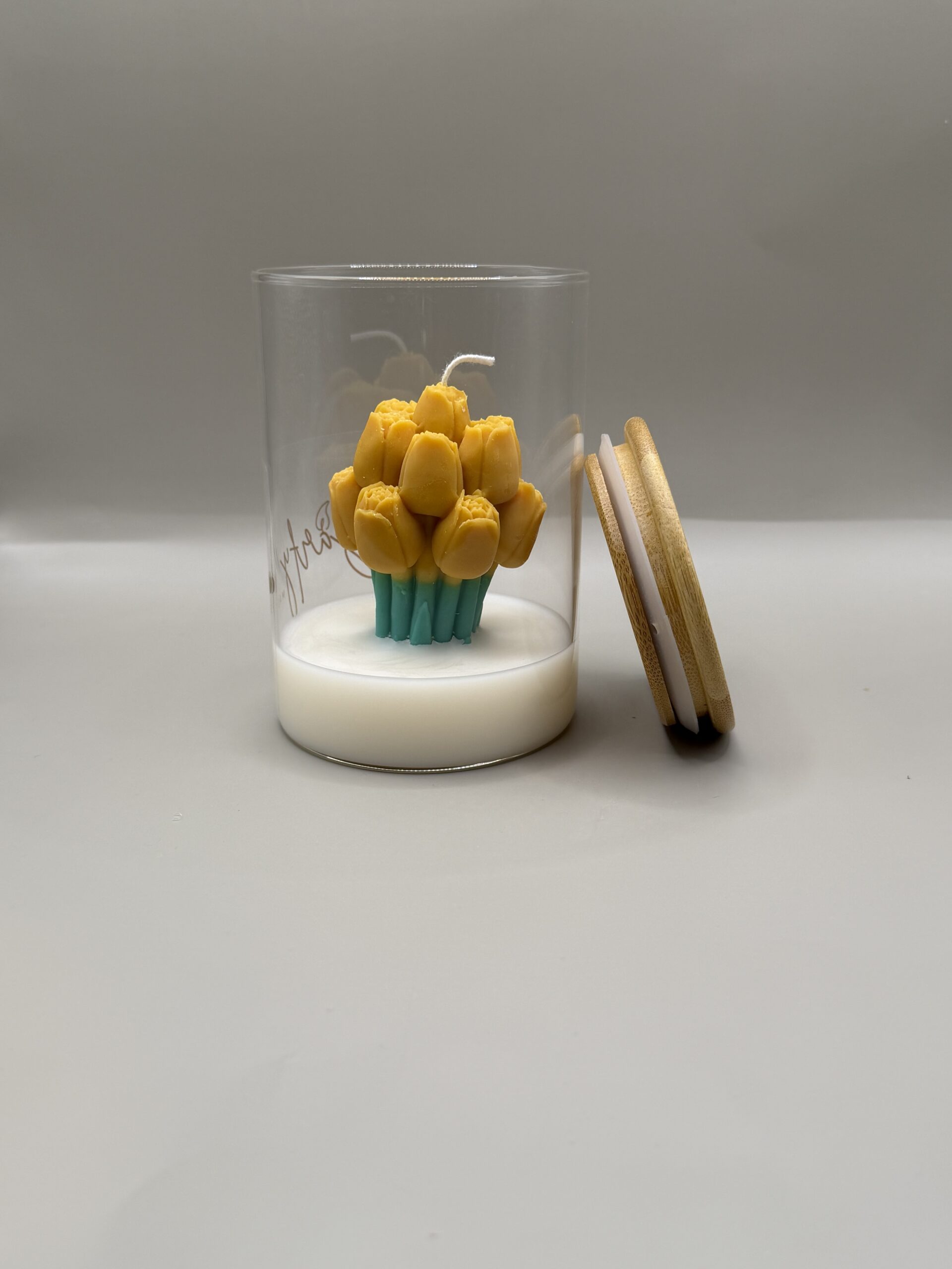 Golden Tulip Jar Candle