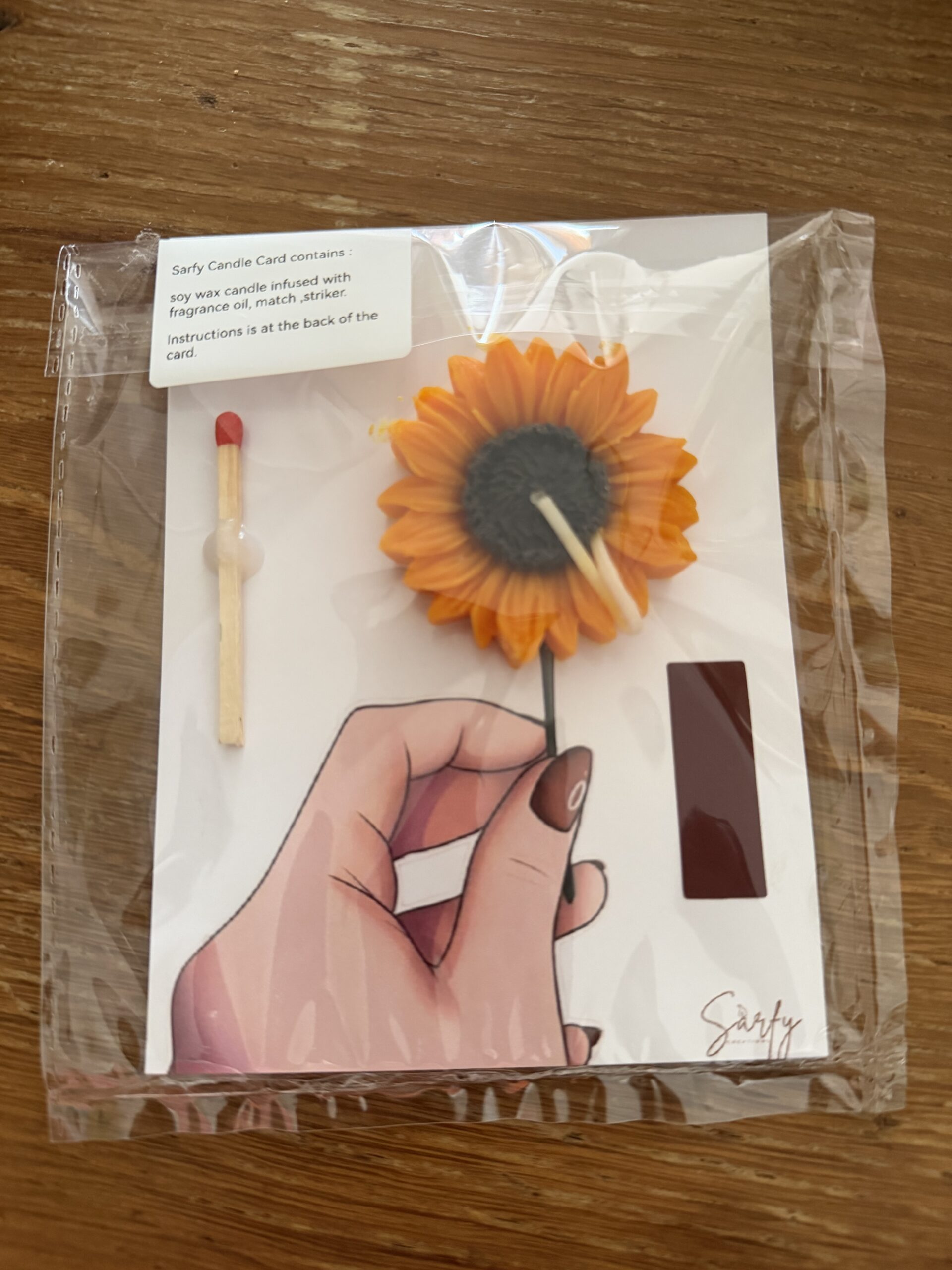 Sunflower Wax Seal Card